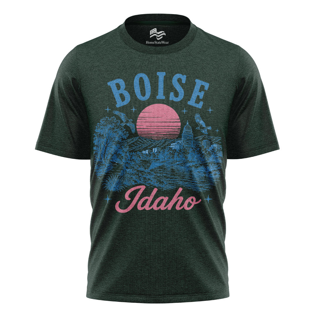Boise Idaho Comfort Colors Tee | Retro City Travel Shirt