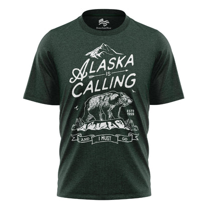 Alaska Is Calling Bear Travel Vacation Shirt