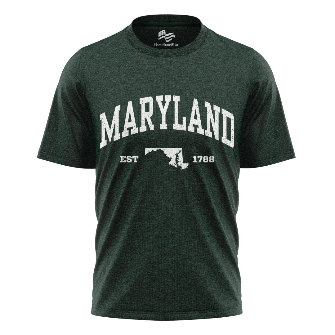 Maryland Map Comfort Colors Tee | Travel Souvenir Gift Shirt