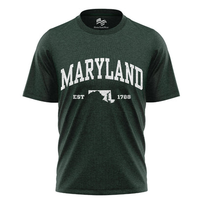 Maryland Map Comfort Colors Tee | Travel Souvenir Gift Shirt