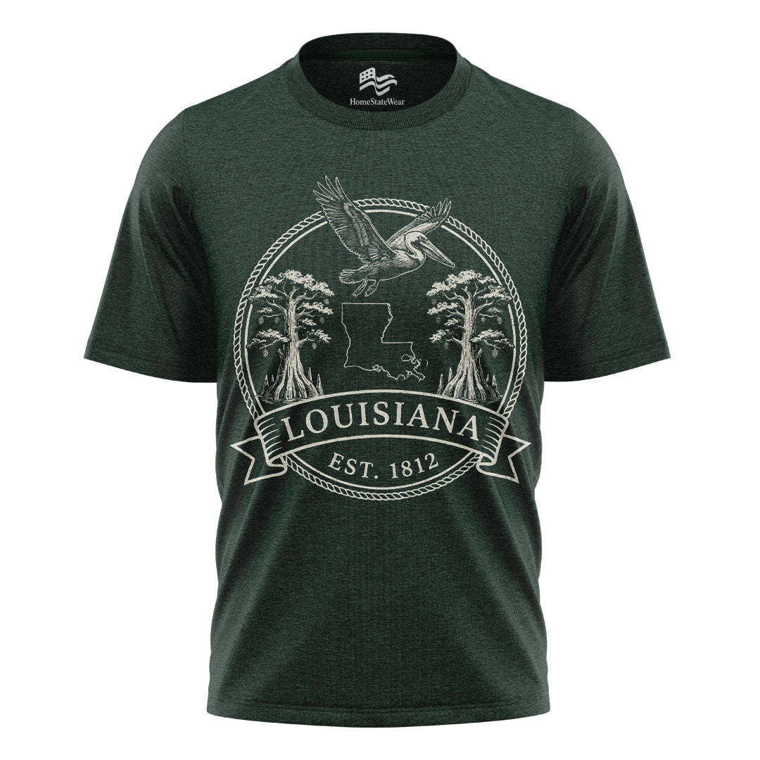 Louisiana Est 1812 T-Shirt | Pelican State Souvenir Tee