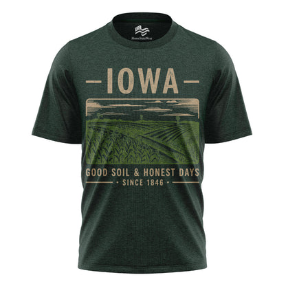 Iowa Farm Field T-Shirt | Rural Midwest Agriculture Tee