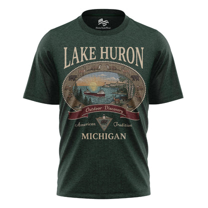 Lake Huron Michigan Comfort Colors Tee | Great Lakes Camping Shirt
