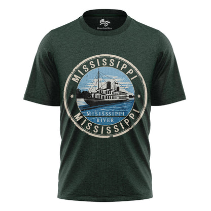 Mississippi Postal Stamp T-Shirt, Vintage Travel Souvenir Tee