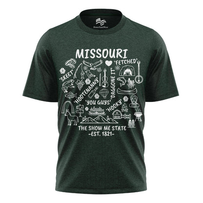 Show Me State Missouri T-Shirt, Midwest Slang Ozark Culture Tee