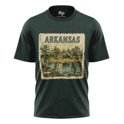 Arkansas Cabin Stamp Tee | Vintage Lake House Shirt or Sweatshirt