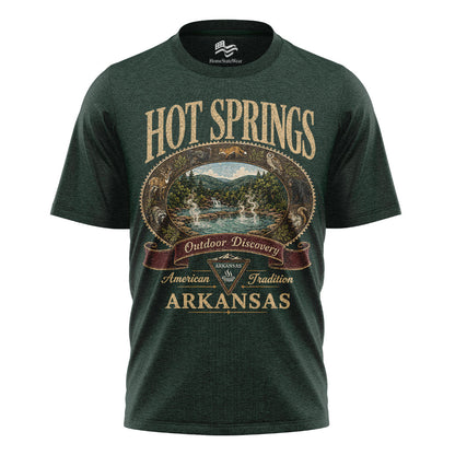 Hot Springs Arkansas Comfort Colors Tee | Vintage Outdoor Discovery Shirt