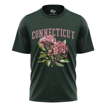 Connecticut Mountain Laurel Comfort Colors Tee | Botanical Flower Shirt