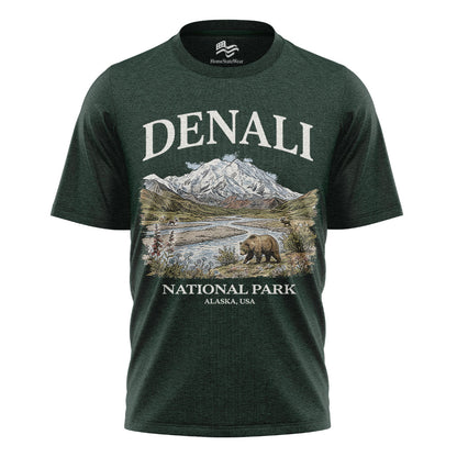 Denali National Park T-Shirt, Vintage Alaska Mountain Tee