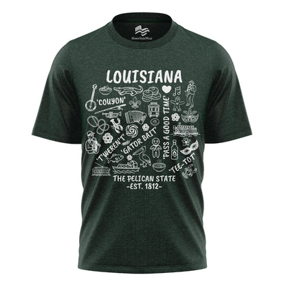 Louisiana Pelican State Tee | Cajun Bayou Graphic Shirt