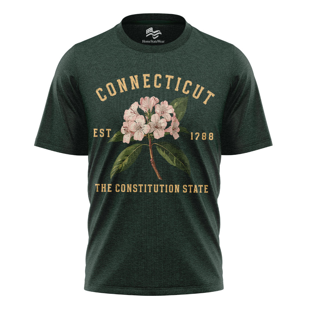 Connecticut Mountain Laurel Flower Tee | Vintage State Floral Shirt
