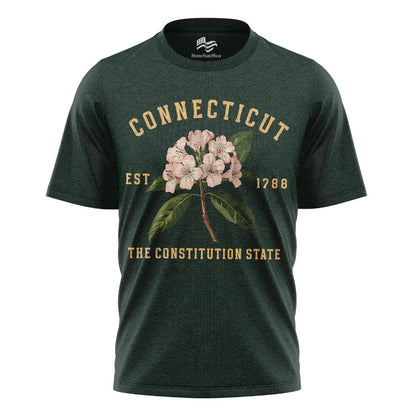 Connecticut Mountain Laurel Flower Tee | Vintage State Floral Shirt