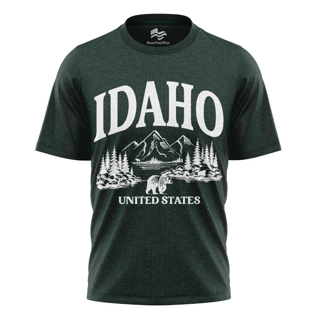 Idaho Wanderlust T-Shirt Mountain Nature Gift