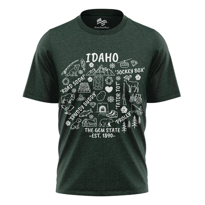 Idaho Icon T-Shirt | Gem State Outdoor Graphic Tee