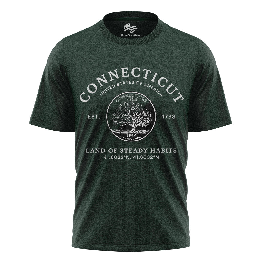 Connecticut Constitution State Tee | Vintage Souvenir Gift Shirt