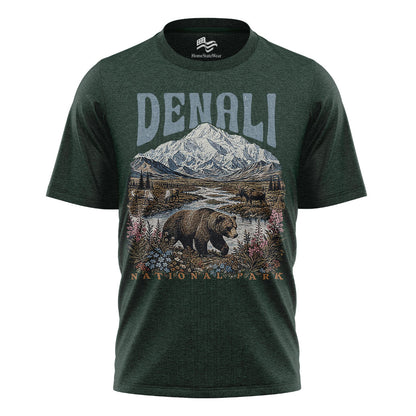 Retro Alaska Mountain Tee, Nature Lover Gift