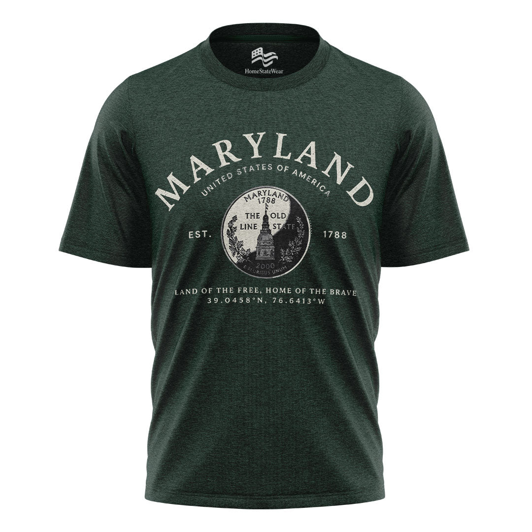 Maryland Quarter T-Shirt | Old Line State Gift Tee
