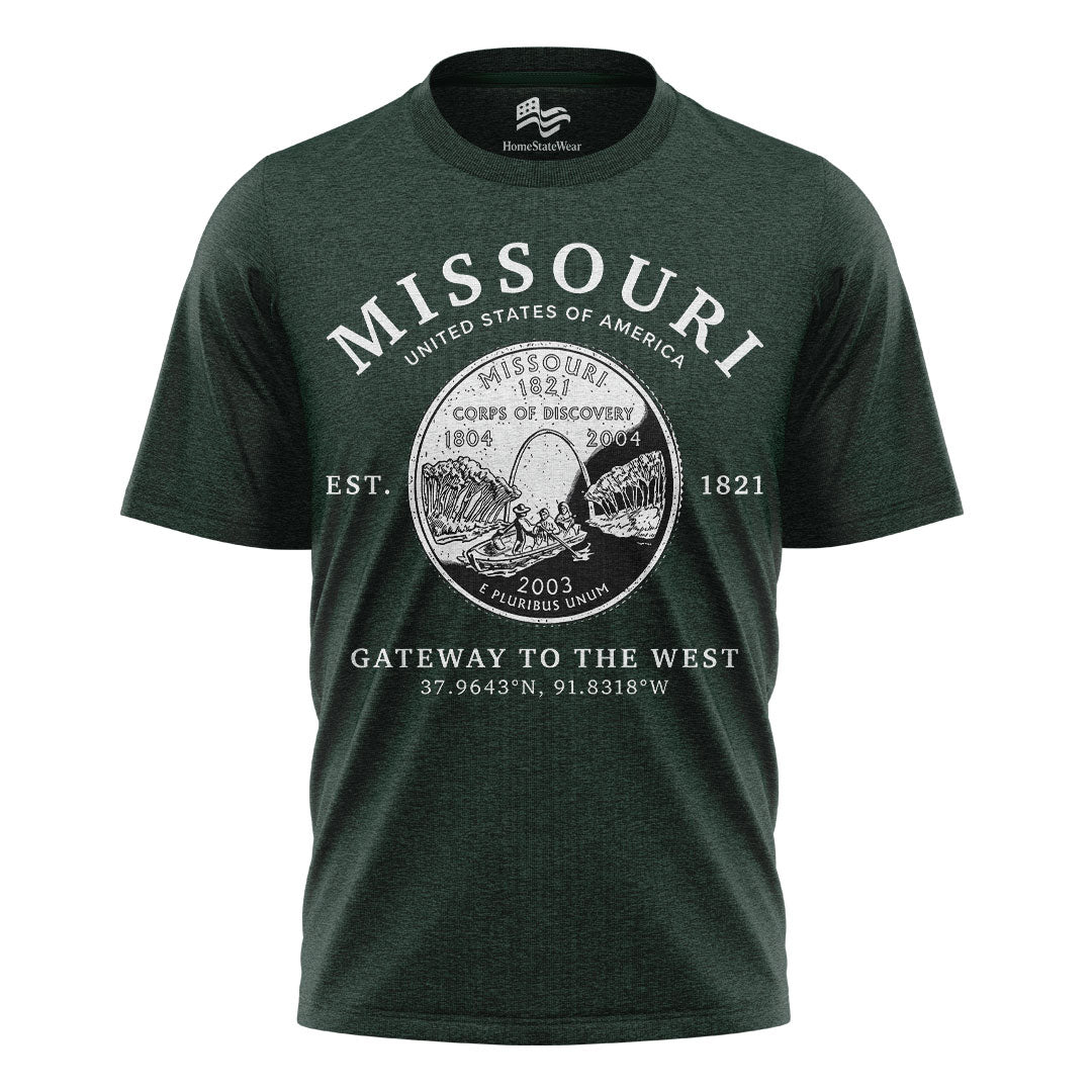 Missouri Show-Me State T-Shirt, Missouri Quarter Graphic Tee