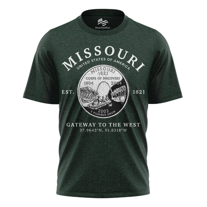 Missouri Show-Me State T-Shirt, Missouri Quarter Graphic Tee