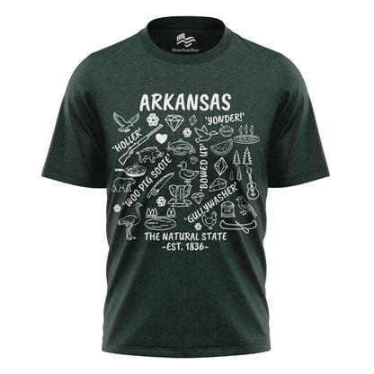 Arkansas Natural State Tee | Ozark Mountain Graphic Shirt