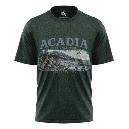 Acadia National Park Tee | Vintage Maine Hiking Shirt
