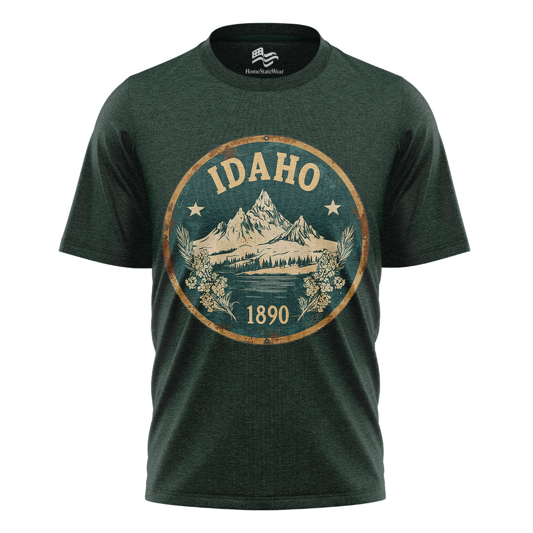 Idaho Mountain Graphic Tee | Scenic Nature Hiking Shirt