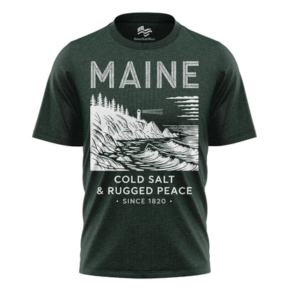 Maine Lighthouse T-Shirt | Rugged Coastal Souvenir Tee