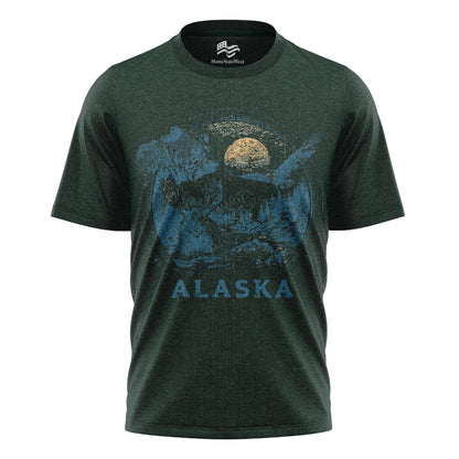 Vintage Alaska Wildlife Tee | Rustic Nature Graphic Shirt