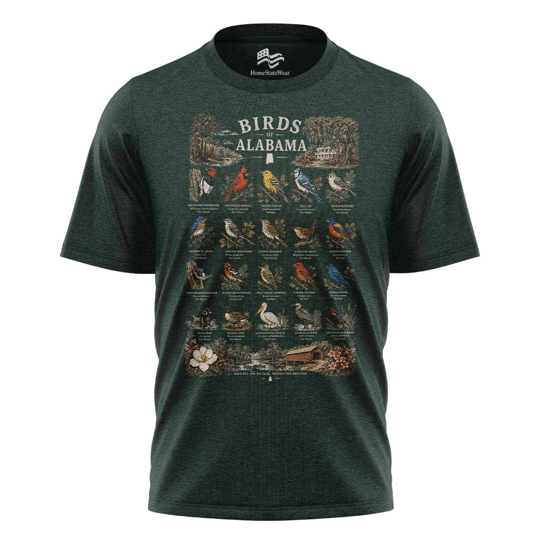 Alabama Birds T-Shirt, Bird Watching Nature Lover Tee