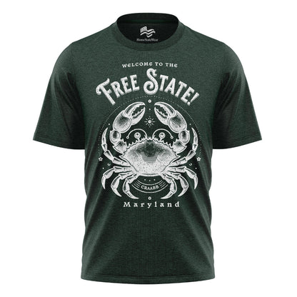 Welcome to Maryland T-Shirt | Free State Crab Tee