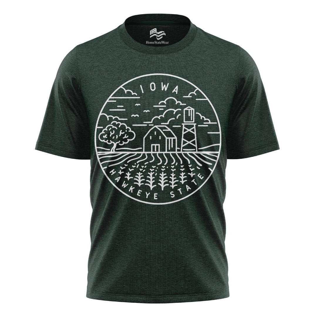 Iowa Hawkeye State T-Shirt | Unisex State Pride Tee