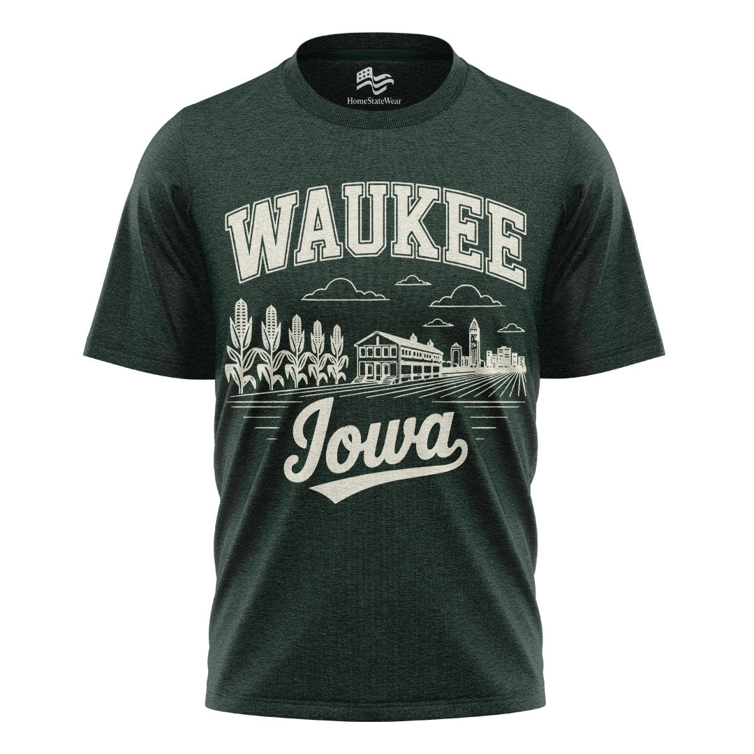 Waukee Iowa Comfort Colors Tee | Midwest Skyline Shirt
