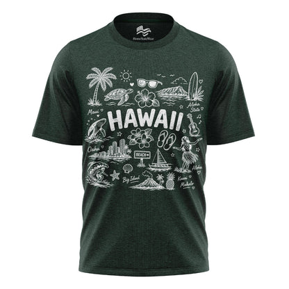 Hawaii Aloha State Comfort Colors Oahu Vacation Souvenir Shirt