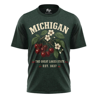 Michigan Cherry Blossom T-Shirt | Great Lakes Botanical Tee