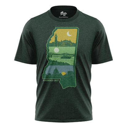 Layers of Mississippi T-Shirt, Vintage Magnolia State Graphic Tee
