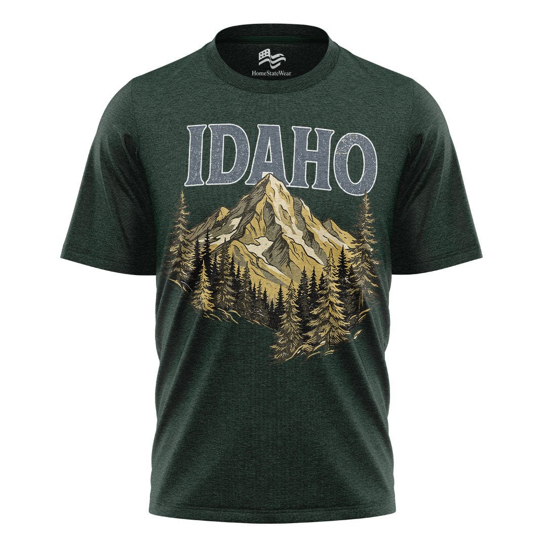 Idaho Collegiate Mountain Comfort Colors Gem State Souvenir Shirt