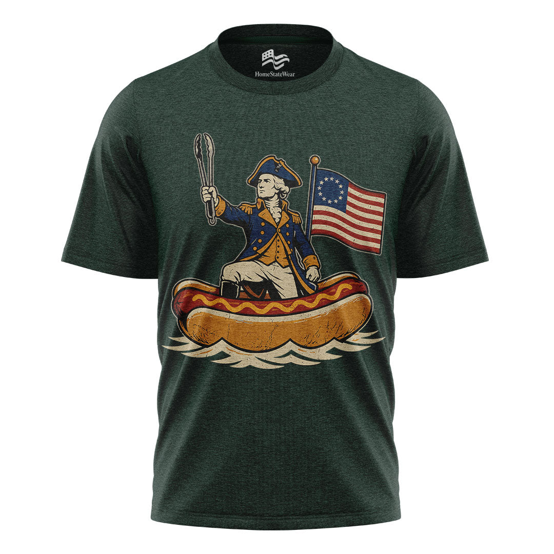 Delaware Dog Hotdog Tee | Funny Patriotic 4th of July Shirt