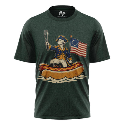 Delaware Dog Hotdog Tee | Funny Patriotic 4th of July Shirt