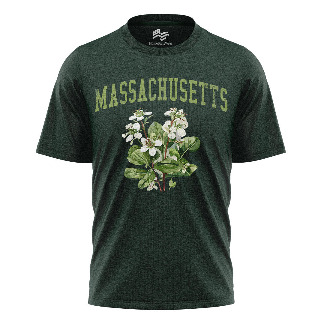 Massachusetts Mayflower Comfort Colors Tee | State Flower Gift Shirt