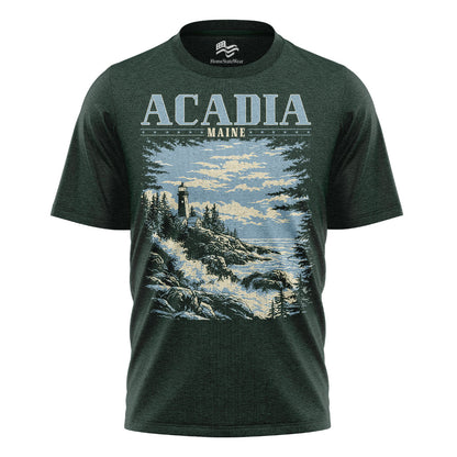 Acadia National Park Comfort Colors Tee | Maine Lighthouse Shirt