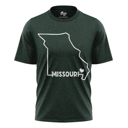 Missouri State Map T-Shirt, Hometown Pride USA Travel Tee