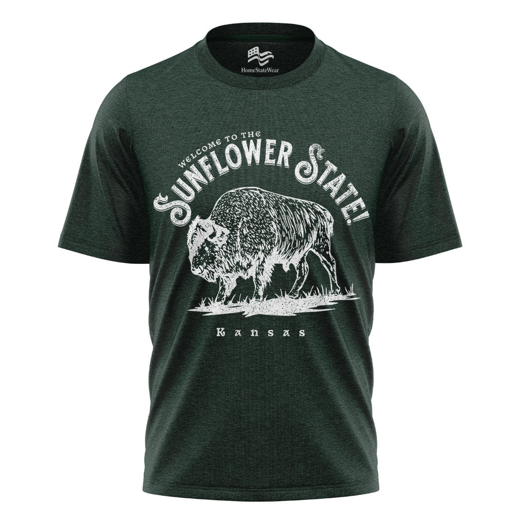 Welcome to Kansas T-Shirt | Buffalo Souvenir Tee