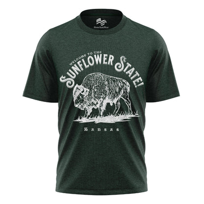 Welcome to Kansas T-Shirt | Buffalo Souvenir Tee