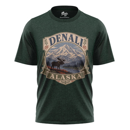 Denali Alaska Vintage T-Shirt | National Park Wildlife Travel Tee