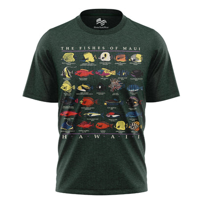 Fishes of Maui Hawaii Vintage 90s Fish Graphic Shirt