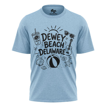 Dewey Beach Comfort Colors Tee | Delaware Summer Beach Shirt