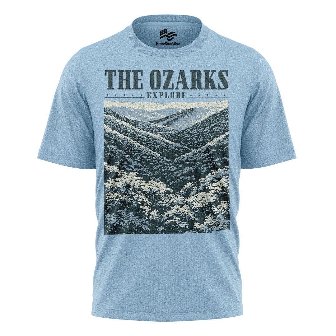 The Ozarks Mountain T-Shirt, Comfort Colors Nature Graphic Tee