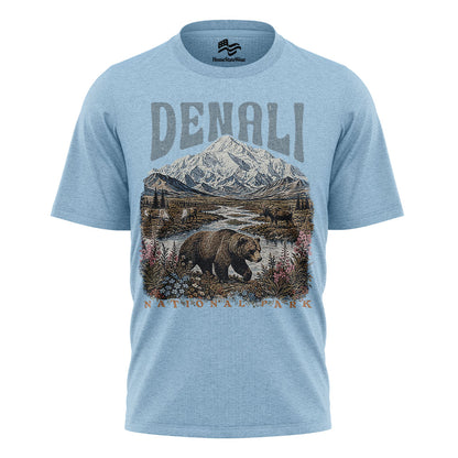 Retro Alaska Mountain Tee, Nature Lover Gift