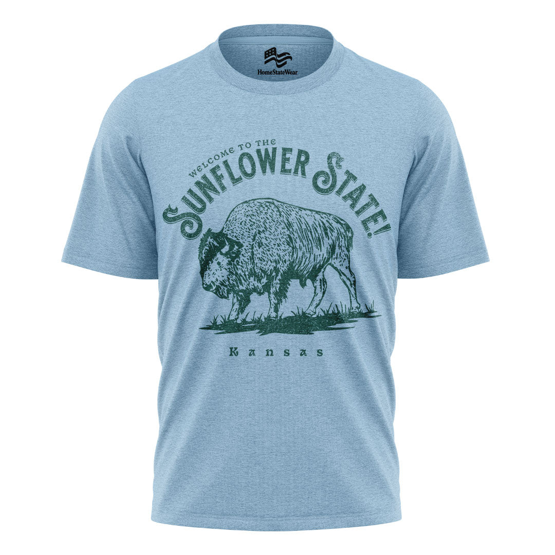 Welcome to Kansas T-Shirt | Buffalo Souvenir Tee