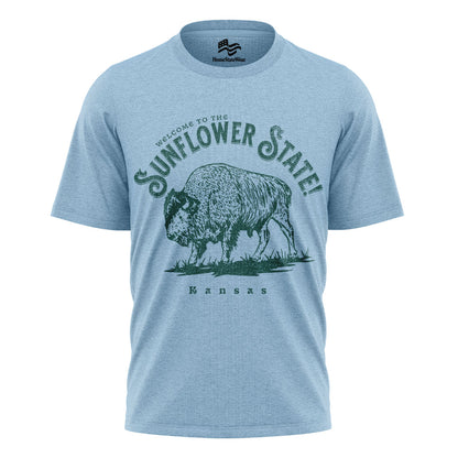 Welcome to Kansas T-Shirt | Buffalo Souvenir Tee